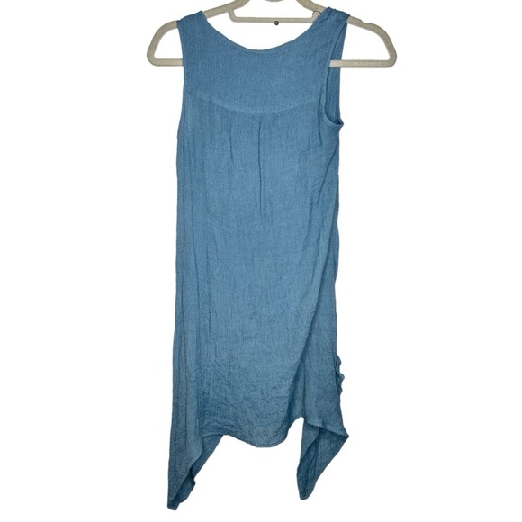 Soft Surroundings Layered Tunic Blouse Blue Size Small - Picture 2 of 5